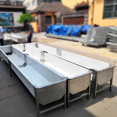 Máng uống bằng thép không gỉ 1,2mm Máng ăn cho động vật trang trại 250W