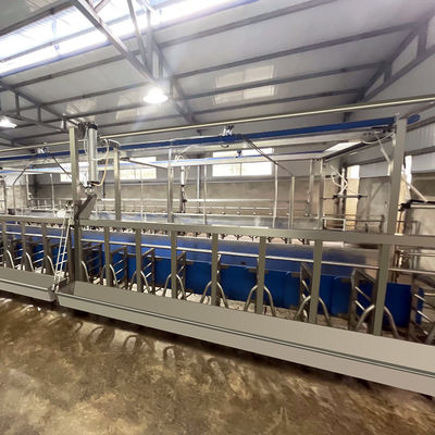 SUS304 Xương cá Dê Vắt sữa Phòng cho ăn Máng ăn Loại thoát nhanh Đường ống