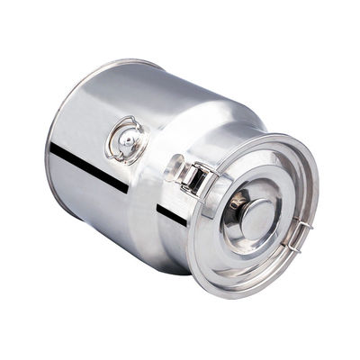 Bể trộn lưu trữ 15L SS 304 Bao bì thực phẩm Thùng sữa bằng thép không gỉ