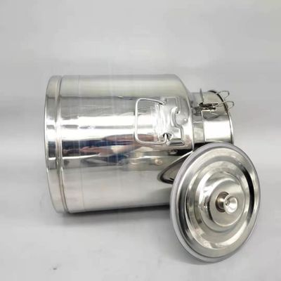 Bình chứa bằng kim loại đặc SS Thùng đựng sữa 15L có nắp