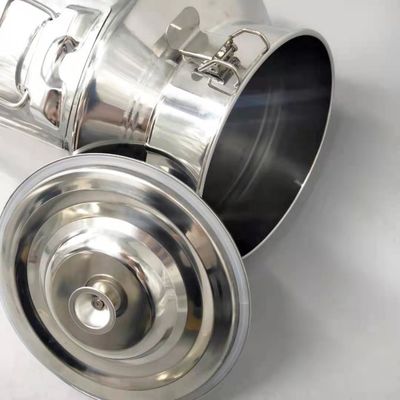 Bình chứa bằng kim loại đặc SS Thùng đựng sữa 15L có nắp