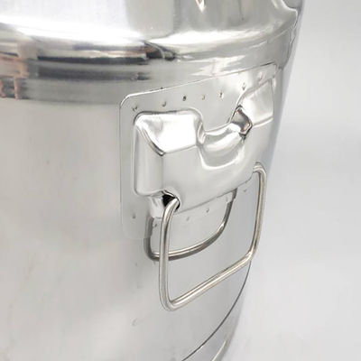 Bản vẽ sản xuất sữa SS304 30L Hộp sữa bằng thép không gỉ đã qua sử dụng có nắp kín