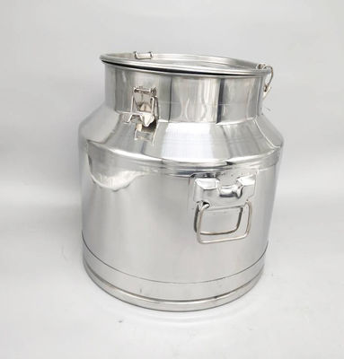 Bản vẽ sản xuất sữa SS304 30L Hộp sữa bằng thép không gỉ đã qua sử dụng có nắp kín