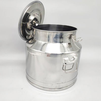 Bản vẽ sản xuất sữa SS304 30L Hộp sữa bằng thép không gỉ đã qua sử dụng có nắp kín