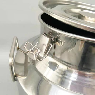 SS304 40 lít sữa thép không gỉ có thể màu bạc để vận chuyển