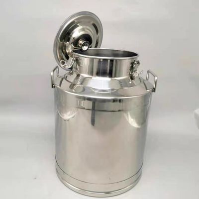 Hộp đựng sữa bằng thép không gỉ 50 lít Có thể ăn được đậu phộng Có nắp đậy kín
