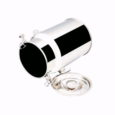Sữa bằng thép không gỉ 15L có thể gương Hộp đựng sữa bằng kim loại đánh bóng