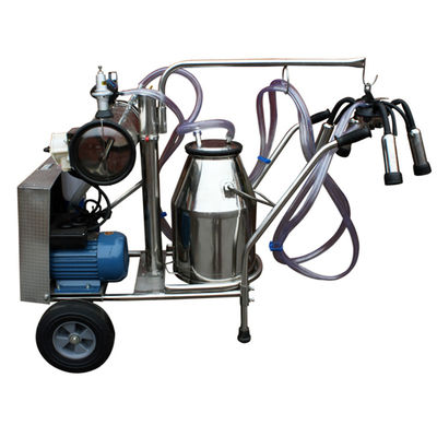 Di động 12 con bò / giờ Máy vắt sữa di động Bơm chân không Công suất 1.1KW