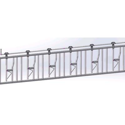 Chiều dài mạ kẽm nóng 6m Ống bịt đầu gia súc Ống chống ăn mòn
