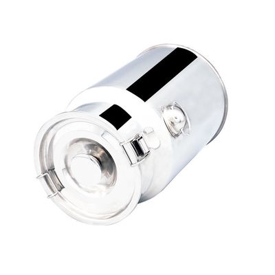 Gói tùy chỉnh Logo Bạc 10L SS Hộp đựng sữa bằng thép không gỉ