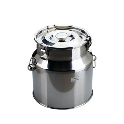 Vật liệu cấp thực phẩm Hộp đựng sữa bằng thép 316L với thùng có nắp