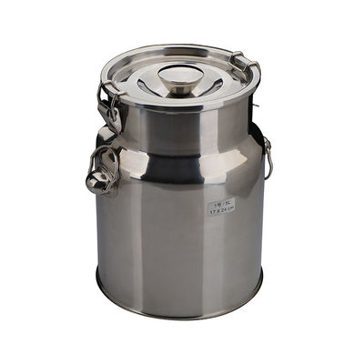 Vật liệu cấp thực phẩm Hộp đựng sữa bằng thép 316L với thùng có nắp
