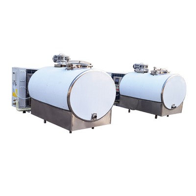Làm lạnh Bảo quản Sữa Bể làm lạnh 304ss 2000 Lít Ngang